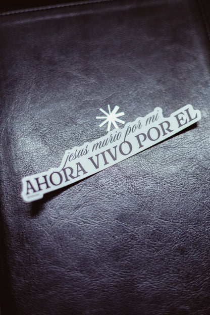 STICKER AHORA VIVO POR ÉL