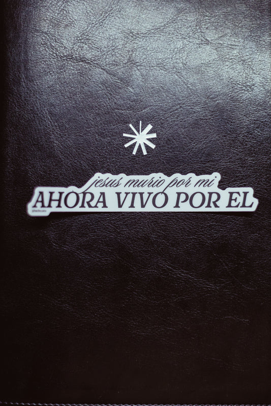 STICKER AHORA VIVO POR ÉL